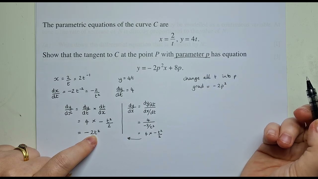 Parametric Differentiation 3