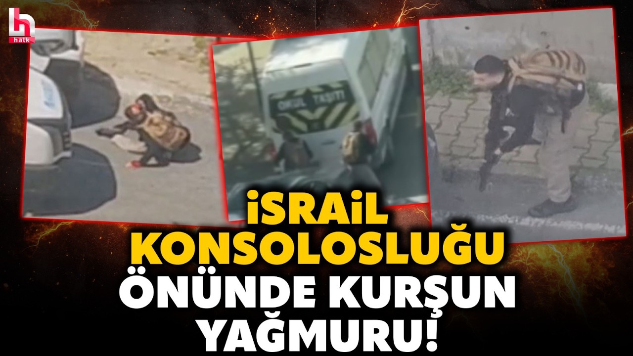 SİLAH SESLERİ B&Ouml;YLE YANKILANDI! İstanbul'da İsrail Konsolosluğu &ouml;n&uuml;nde b&uuml;y&uuml;k &ccedil;atışma! İşte o anlar..