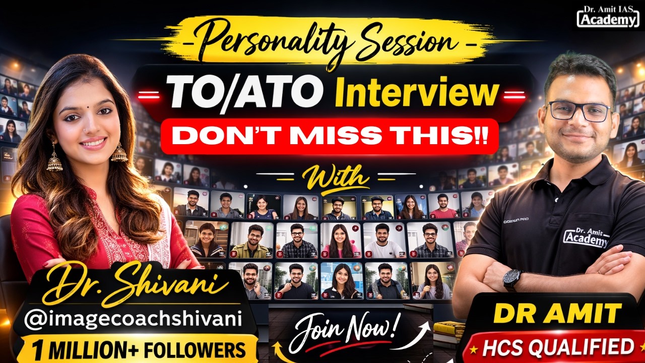 HOW TO PERFORM BEST IN TO/ATO INTERVIEW | LIVE SESSION BY DR SHIVANI  | Dr Amit Academy