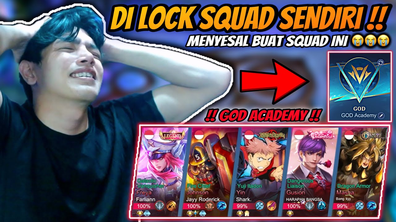 3 Match Lawan Party Meta Ciki GOD ACADEMY !! Kenapa Jadi Di Lock Squad Sendiri Gini 😭😭😭