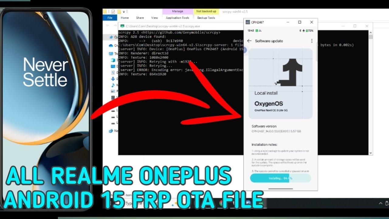 Realme Oneplus Android 15 FRP OTA FILE