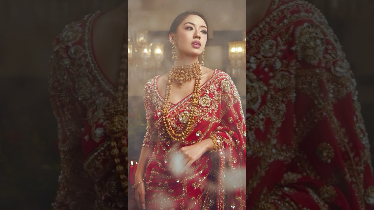 Latest Bridal zardosi work silk saree collection wedding silk saree 