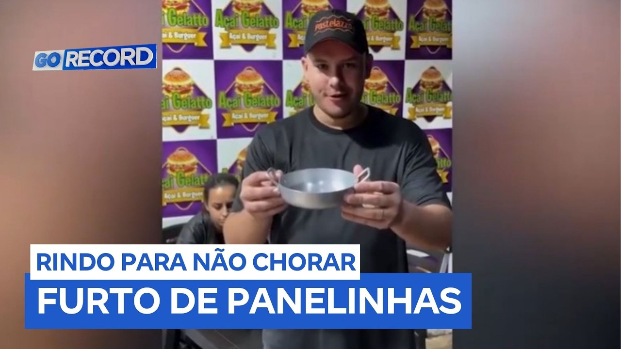 Furto de panelinhas em lanchonete gera vídeo bem-humorado em Aparecida (GO)