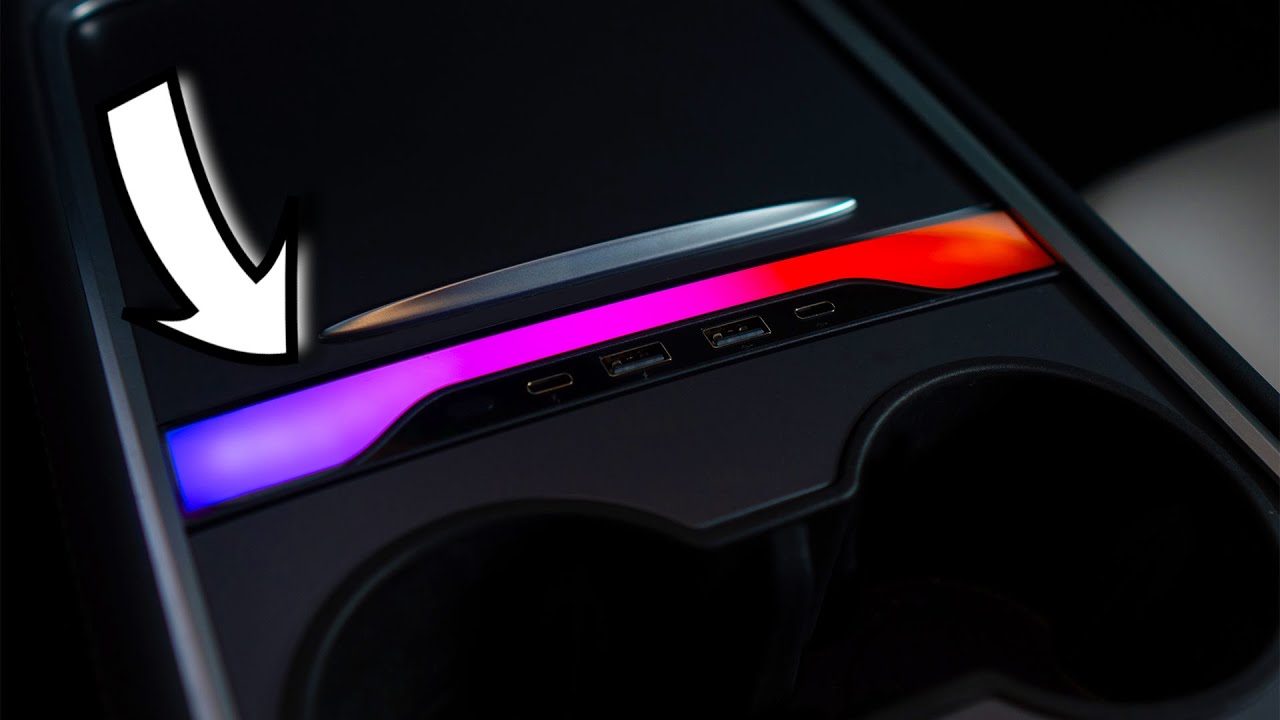 Tesla RGB USB Hub for Model 3 & Y - How To Install