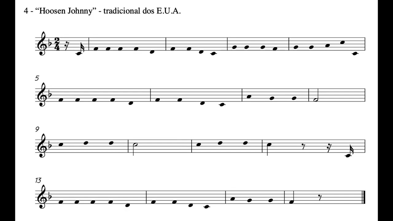 Ditados rítmicos com notas dadas (8º ano)
