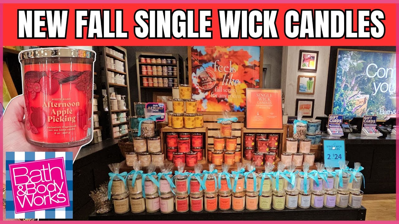 NEW FALL SINGLE WICK CANDLES PLUS 75% OFF SAS SOAP at Bath & Body Works #bathandbodyworks