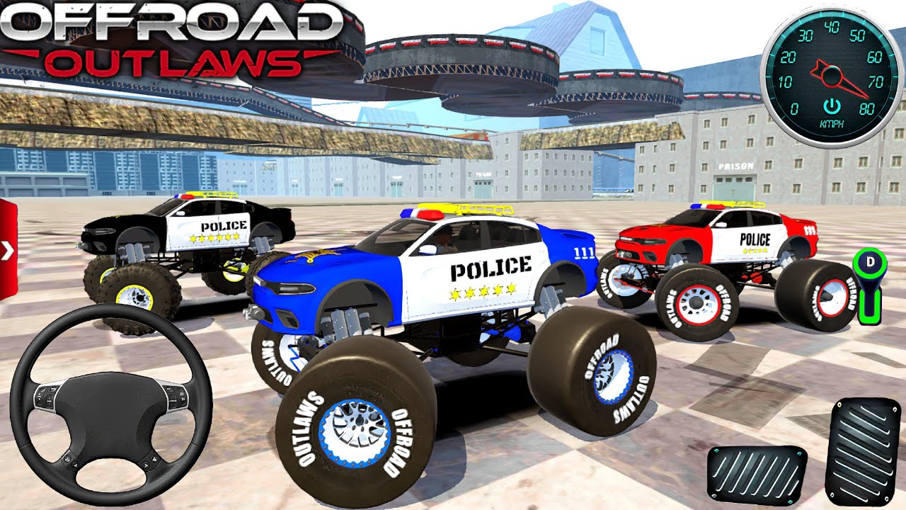 El Mejor Truco Todoterreno Con Los Súper Coches De La Policía | Three Players Gameplay.