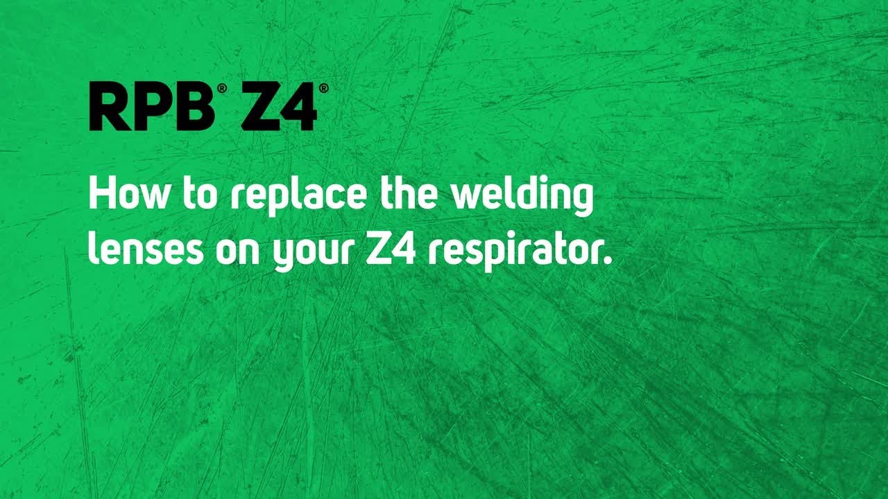 How to replace the welding lenses | Z4 | RPB Safety