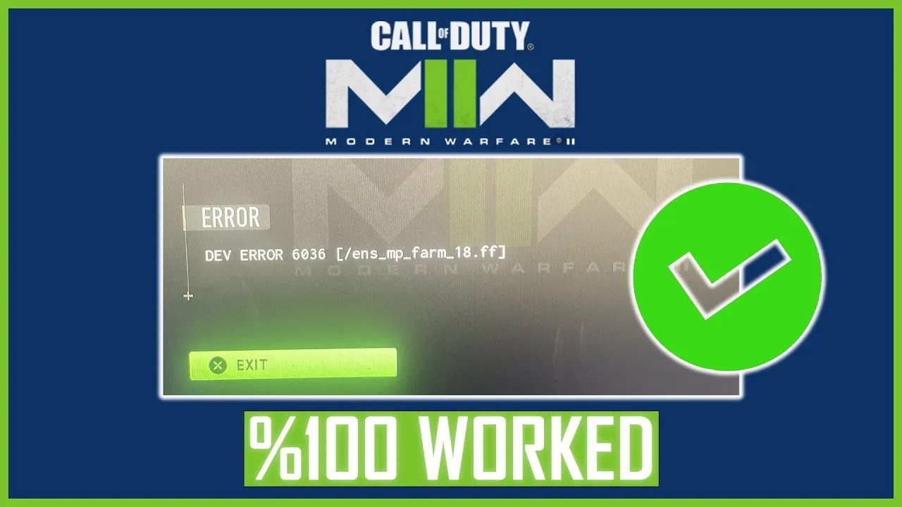 Fix: Call of Duty Modern Warfare II Dev Error 6036
