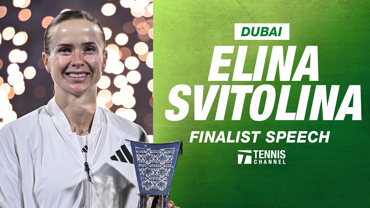 Elina Svitolina Finalist Speech | 2026 Dubai