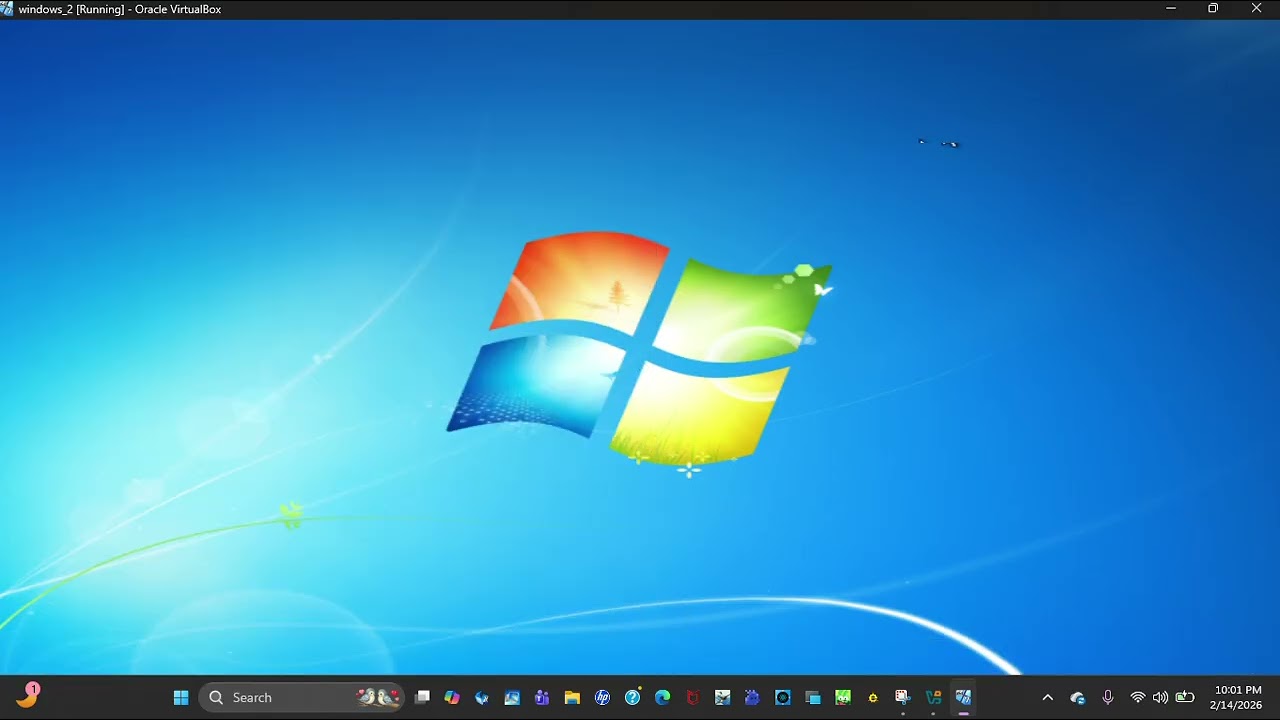 my first ever virtual machine (windows 7 home basic/professional