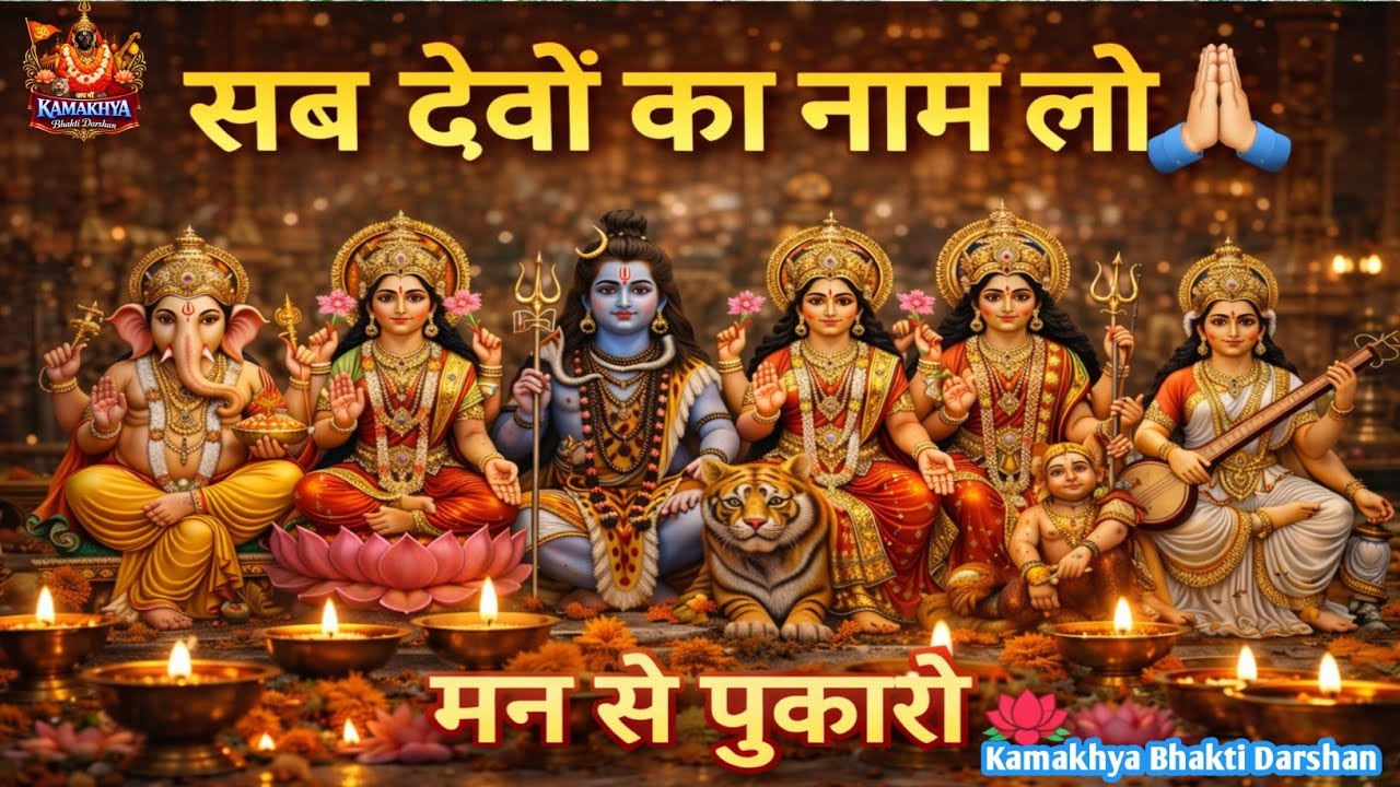 सब देवों का नाम लो 🙏 | मन से पुकारो सुंदर भक्ति भजन 🌺 | Bhakti Hindi Bhajan Song Video 2026
