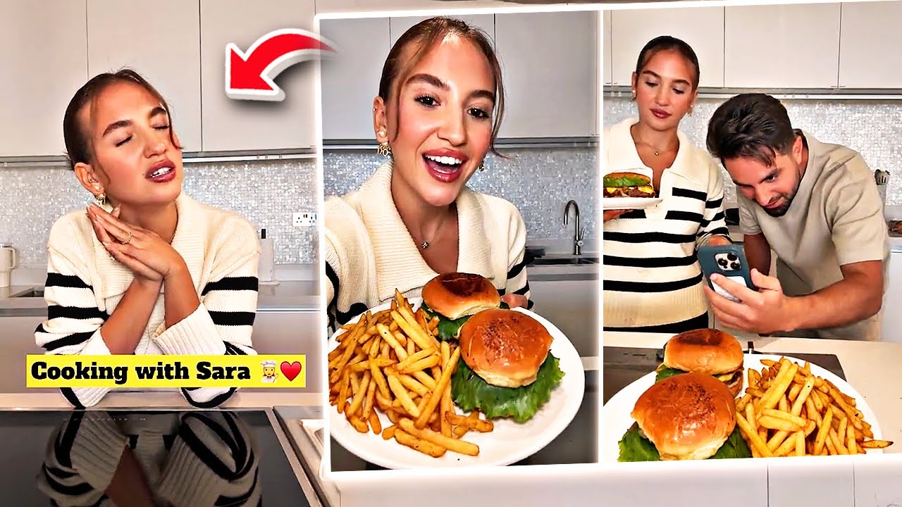 اليوم رح اسوي برجر 🍔 فقرة الطبخ مع سارة 😅