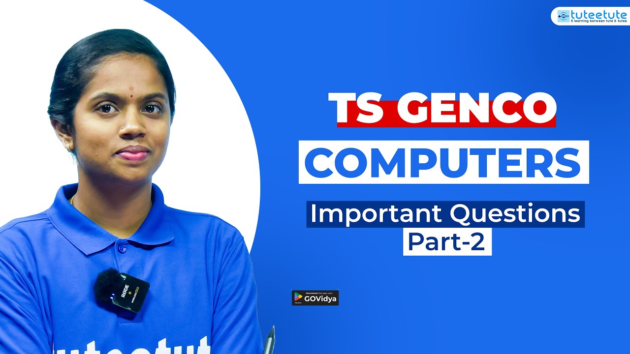 TS Genco | Computers Important Questions Part-02 #tsgenco #genco #transco