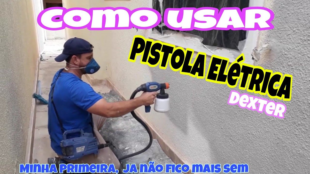 como pintar com pistola elétrica