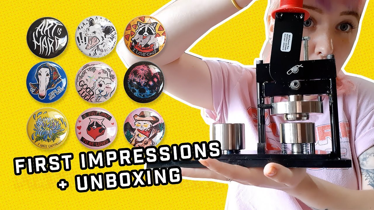 i bought a button maker!
