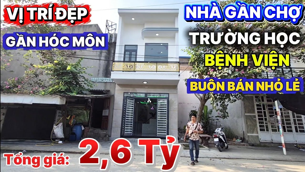 🔥 NHÀ Ở & BUÔN BÁN SÁT VÁCH HÓC MÔN – 1 sẹc TL824, nối dài Nguyễn Văn Bứa