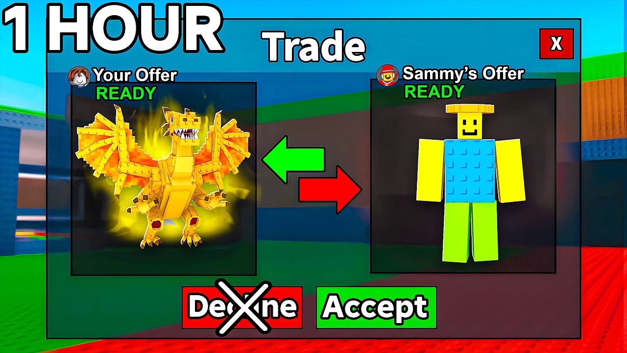 Trading a NOOBINI To a DRAGON In 1 Hour But I Can't DECLINE..