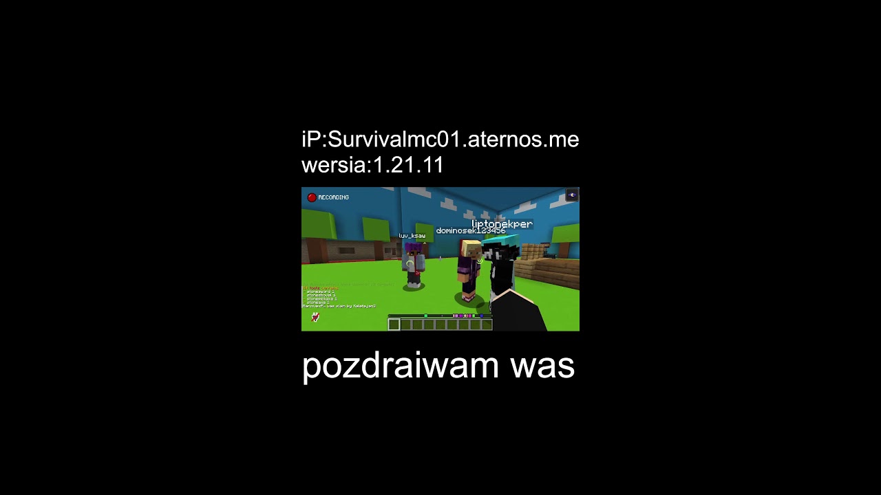 Server Minecraft Live  pozdro jeszcze opisie macie więcej informacji