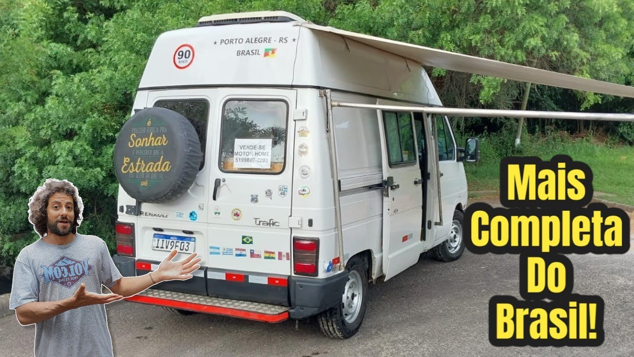 Trafic motorhome com um projeto incrível! É a mais completa do Brasil!!