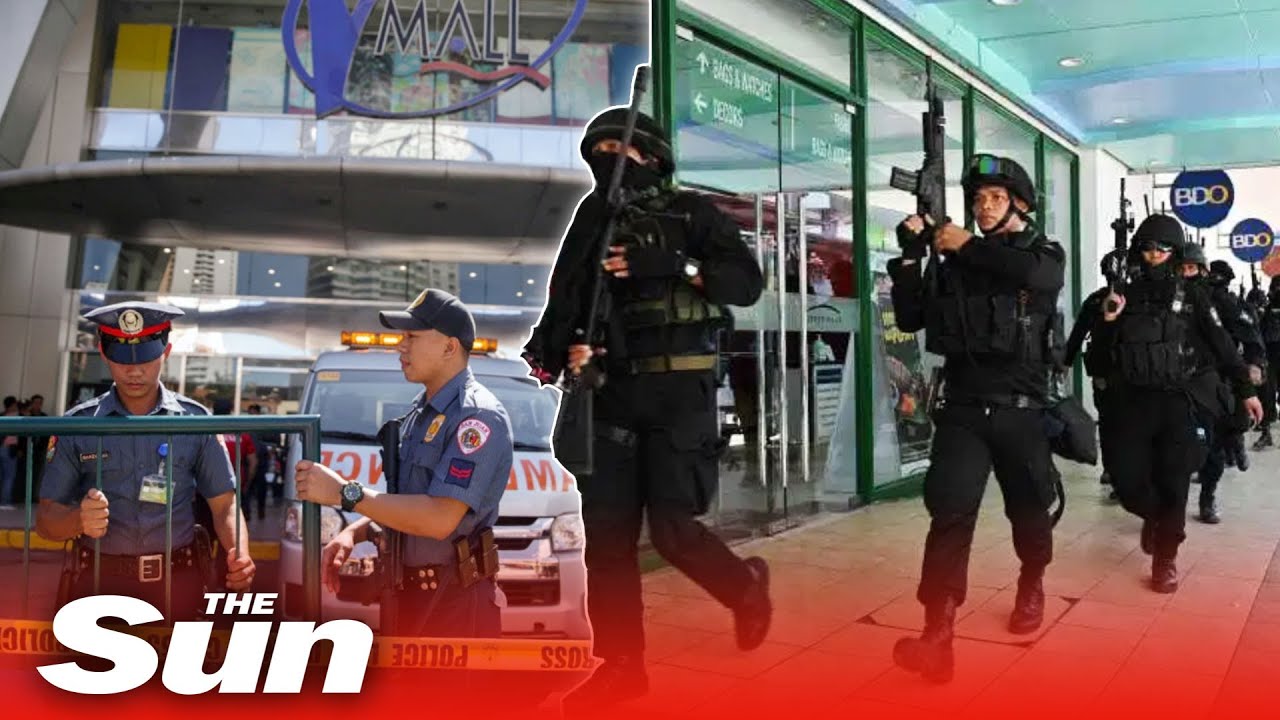 Manila shooting &ndash; gunman &lsquo;with grenade&rsquo; takes 30 hostages at Philippines shopping mall