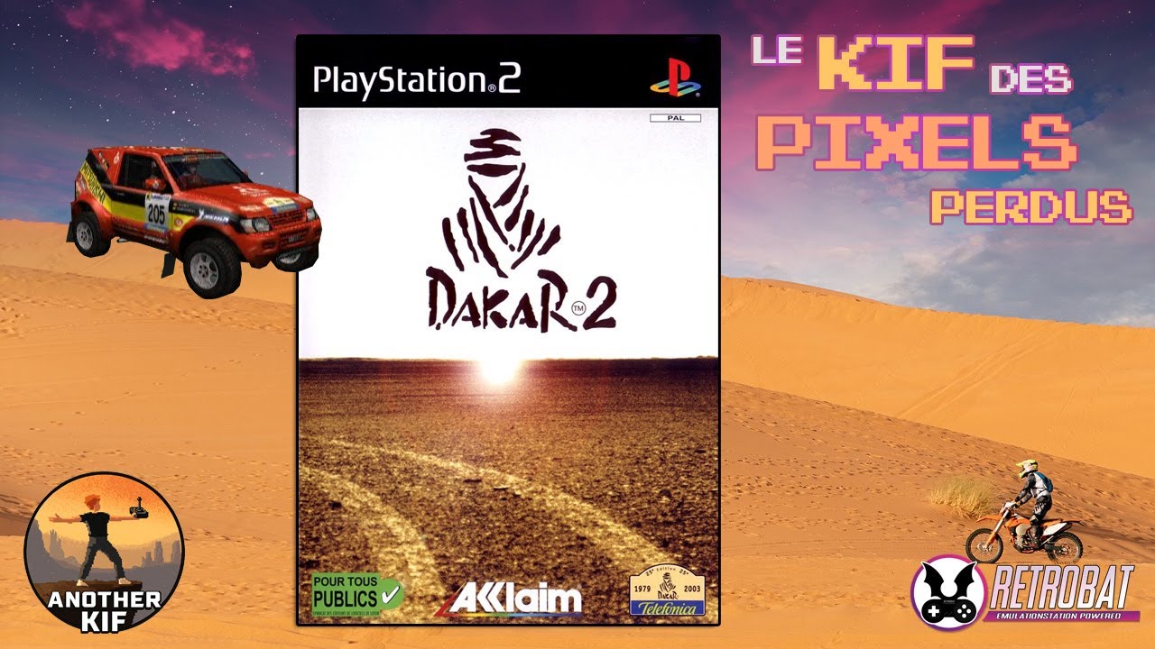 Dakar 2 sur Playstation 2 avec Retrobat en 1080P