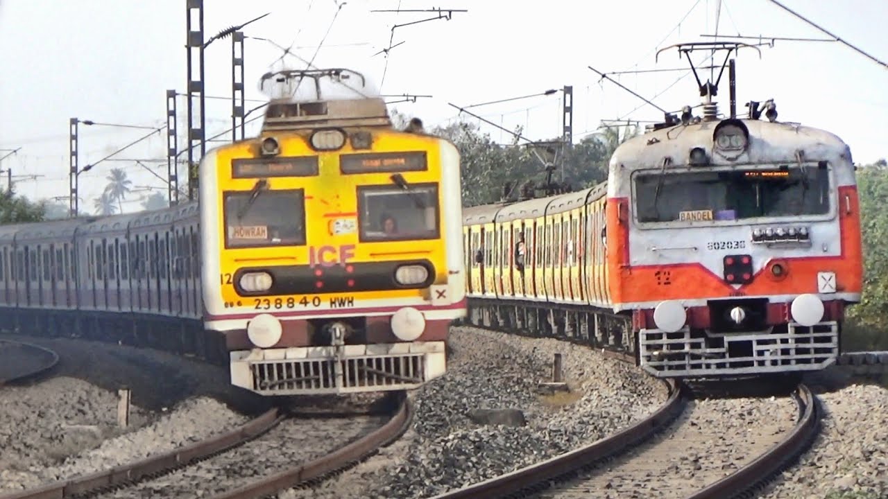 Beautiful Livery EMU Local Trains & Furious Express Trains at Huge Curve Skip Back to Back | IR
