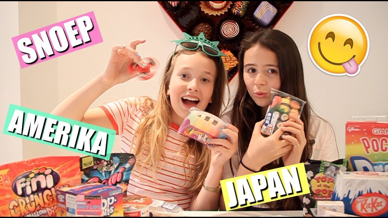 GEK SNOEP PROEVEN UIT AMERIKA EN JAPAN  EN GRAPPIGE ITEMS UITPROBEREN!