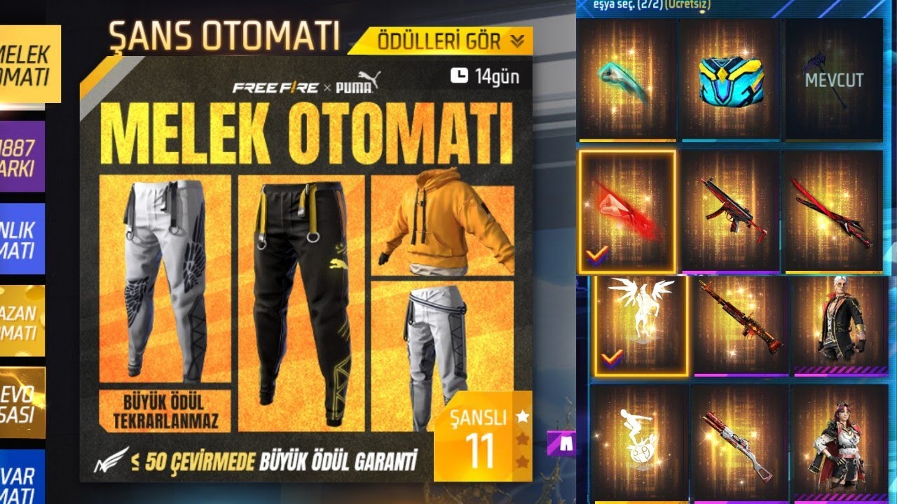 TAKİPÇİMİZİN 11000 ELMASINI HARCIYORUZ ŞANSIMIZA GÜVENDİ MELEK OTOMOTI VE MOCO MAĞAZALARI Free Fire
