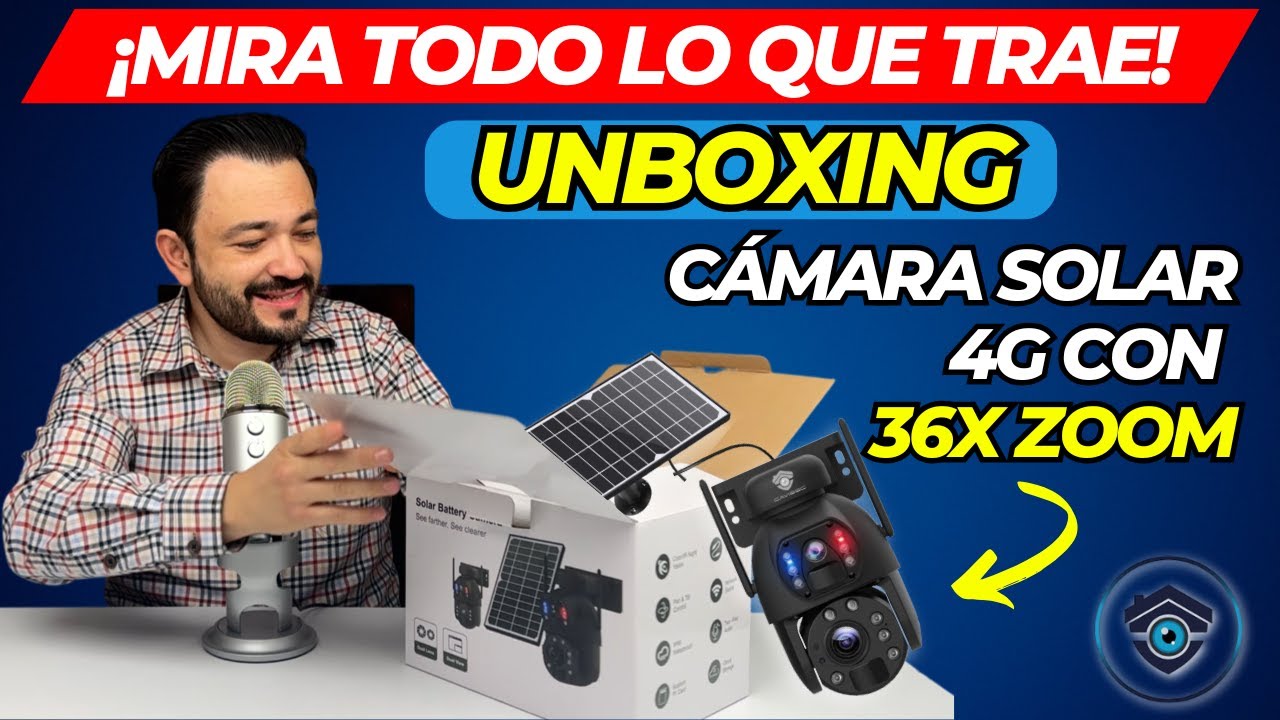 UNBOXING CÁMARA SEGURIDAD SOLAR 4G CON 36X ZOOM OPTICO | Tarjeta SIM | LA MÁS POTENTE QUE EXISTE