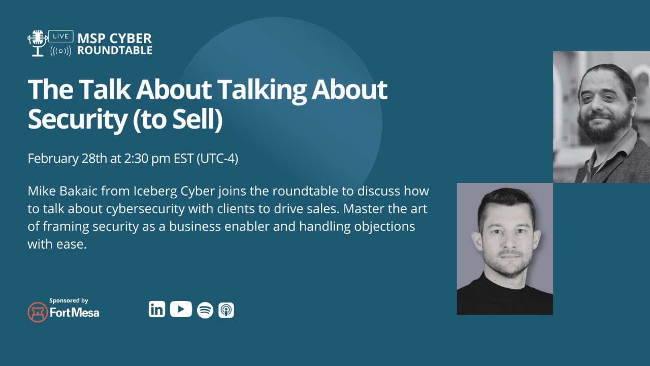 The Talk About Talking About Security (to Sell)