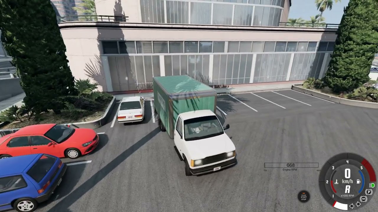 KARGOCULUK YAPARKEN ARABA BOZULDU.BEAMNG.DRİVE.4K HD 60 FPS..