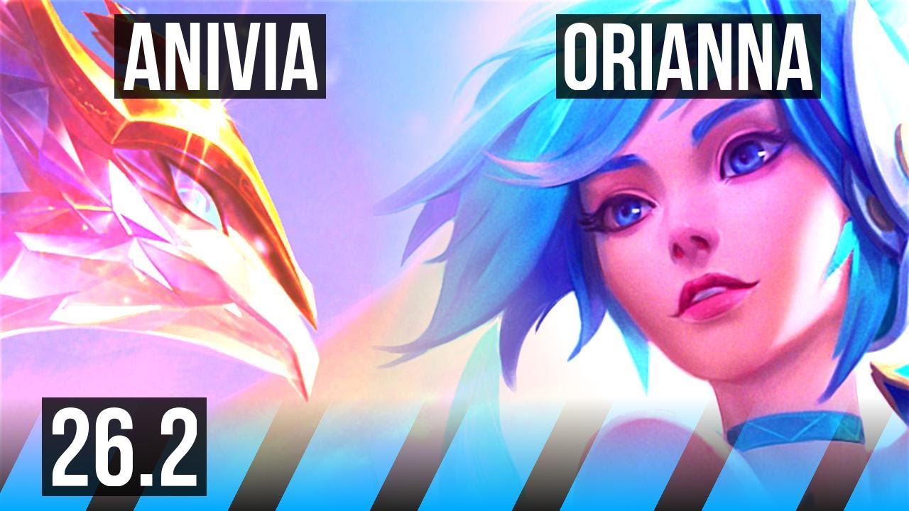 ANIVIA vs ORIANNA (MID) | Perfect KDA: 15/0/12 | KR Challenger | 26.2
