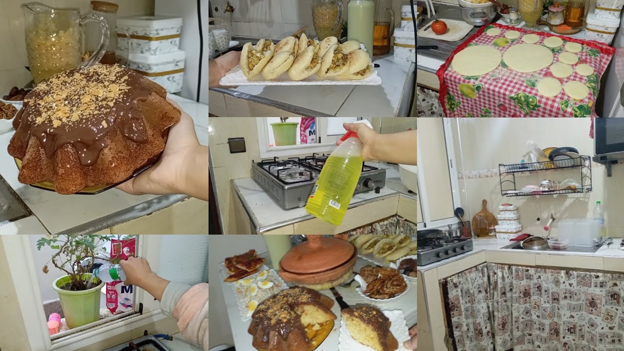 روتين رمضاني حماسي 🌛 أول رمضان فداري جديدة 🎀 طبيلة الفطور متنوعة💯 تنظيف وترتيب المطبخ 👌