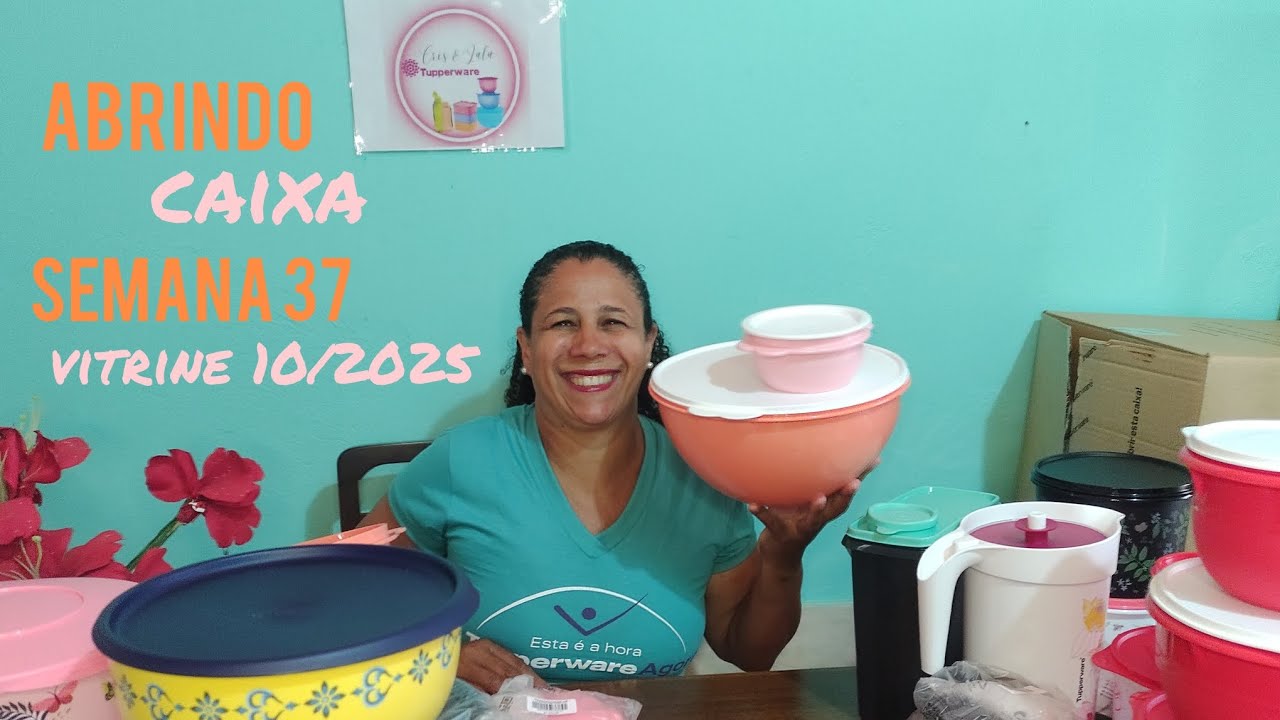 ABRINDO CAIXA TUPPERWARE SEMANA 37.