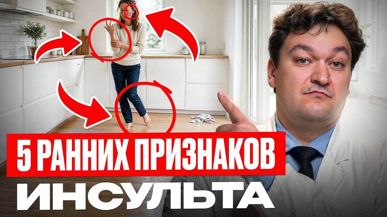 Инсульт НЕ ПРИХОДИТ ВНЕЗАПНО! Скрытые СИГНАЛЫ перед ИНСУЛЬТОМ - Как распознать и предотвратить?