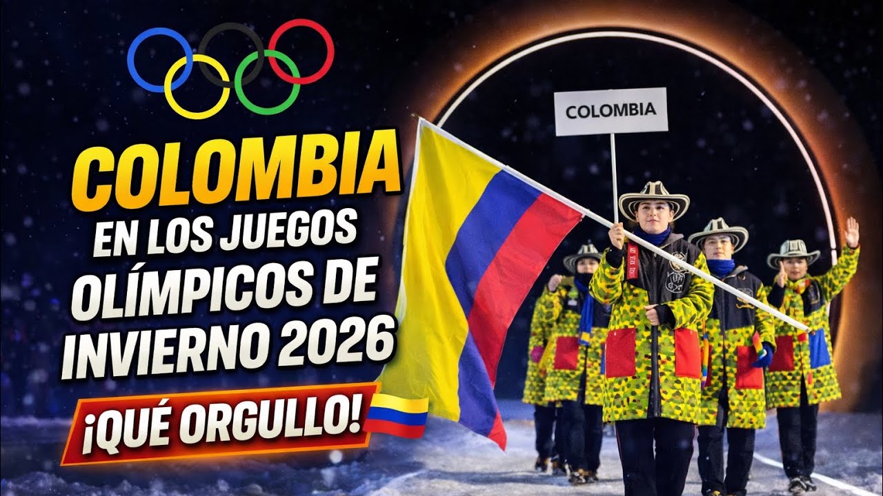 Colombia en la ceremonia inaugural de los Juegos Ol&iacute;mpicos de Invierno 2026 🇨🇴 &iexcl;Que Orgullo! 
