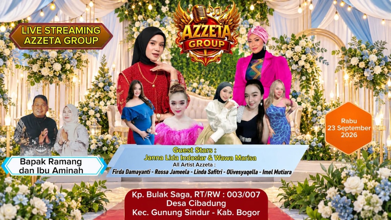 AjP Multimedia | Live AZZETA Group - Rabu, 23 September 2026 (Malam)