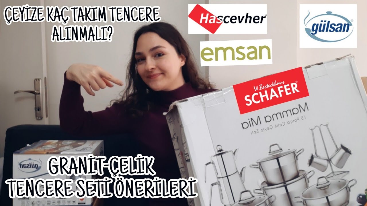 ÇEYİZ ALIŞVERİŞİ 8💖 | Tencere Setlerim♡ Granit-Çelik Tencere Takımı Önerileri🤍