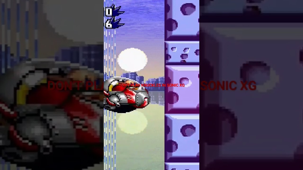 Don't Play as Knuckles in Sonic XG 