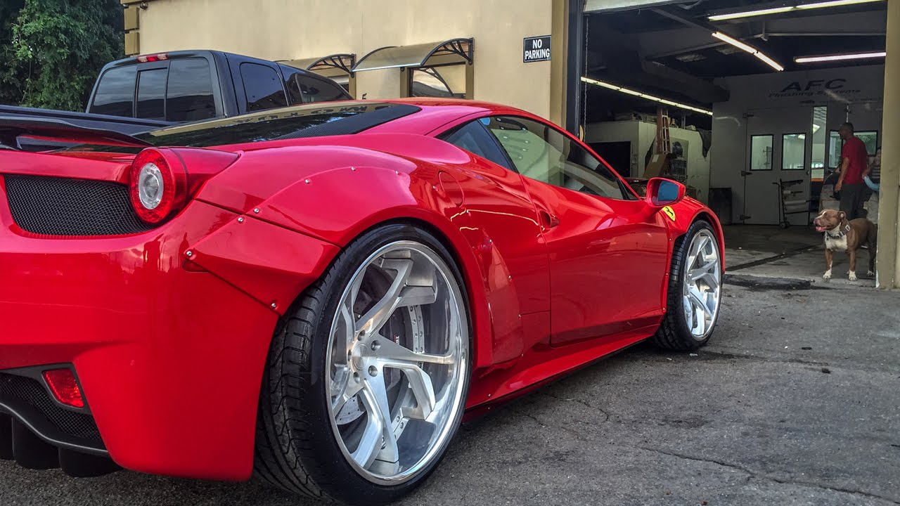 Twin Turbo Liberty Walk Ferrari 458 Debut