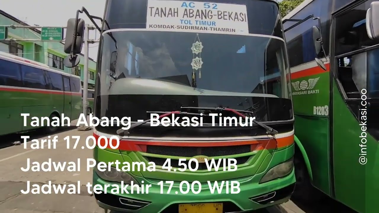 Jadwal dan Tarif Bus Mayasari Bakti Bekasi