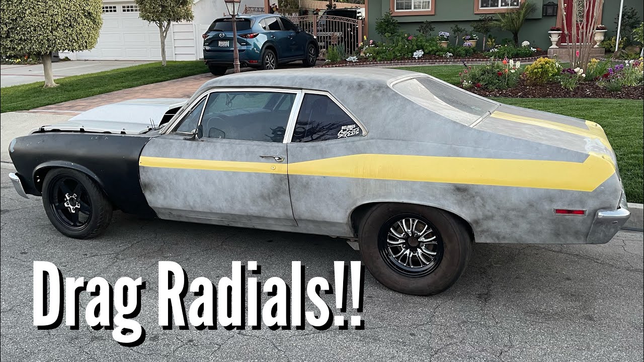 Как установить самую большую шину на Nova! Замена заднего амортизатора Chevy Nova!