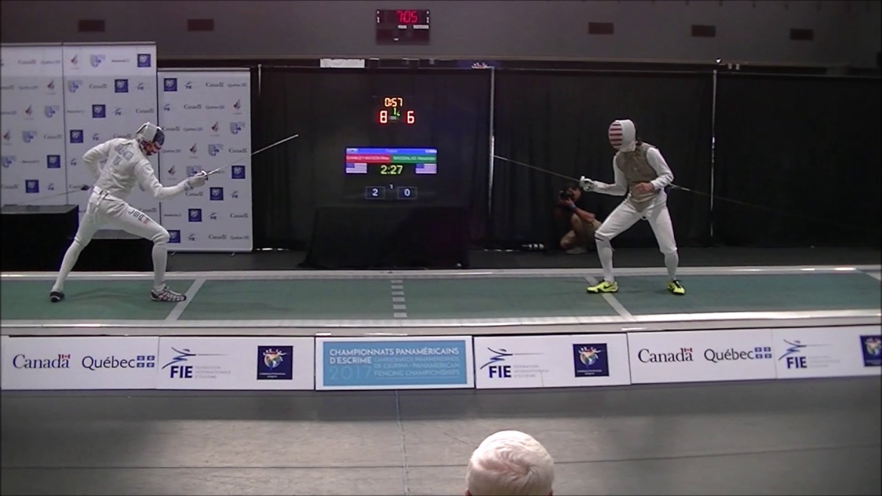 2017 Pan Ams Men's Foil Semis: Chamley-Watson vs. Massialas