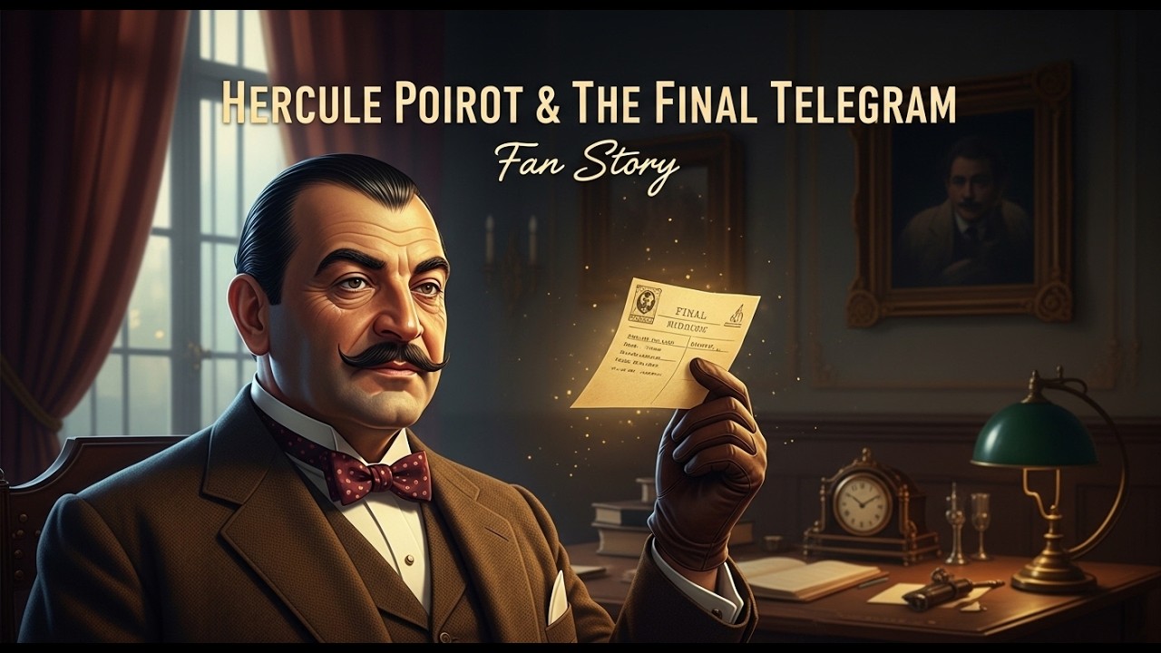 Hercule Poirot & The Final Telegram | Mystery Voice Narration & Cozy Fire [Fan Story].