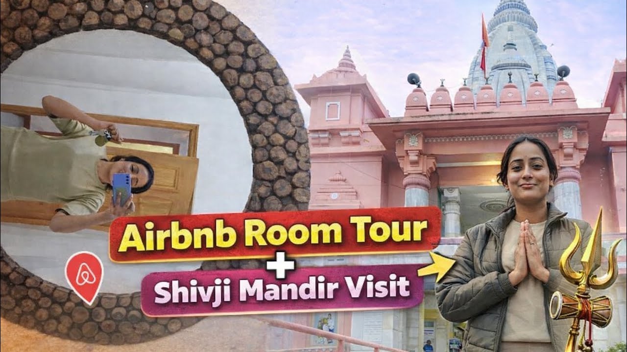 Varanasi Airbnb Room Tour 🏡 + Shivji Mandir Darshan 🙏 | Full Travel Vlog (PART 5) #dailyvlog 