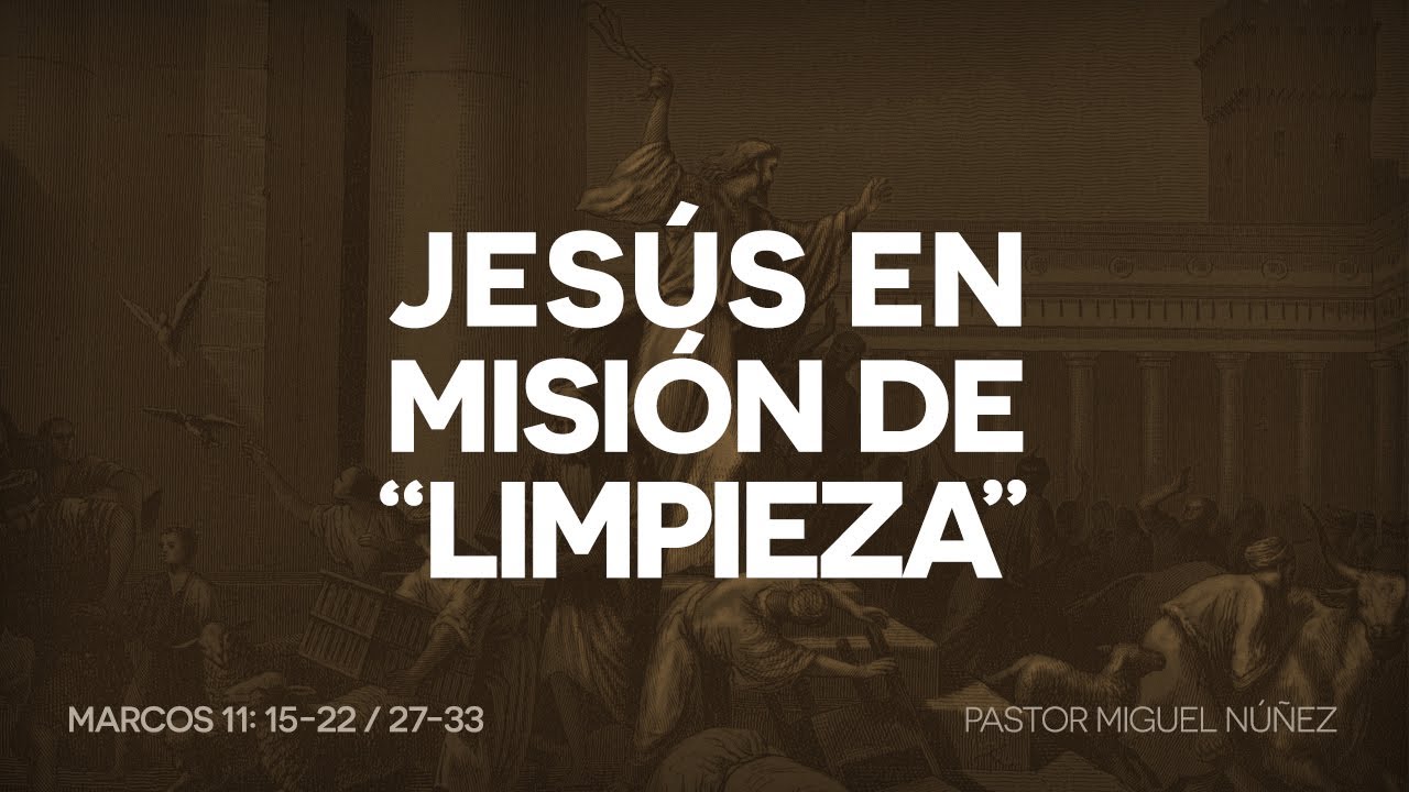 Jesús en misión de limpieza