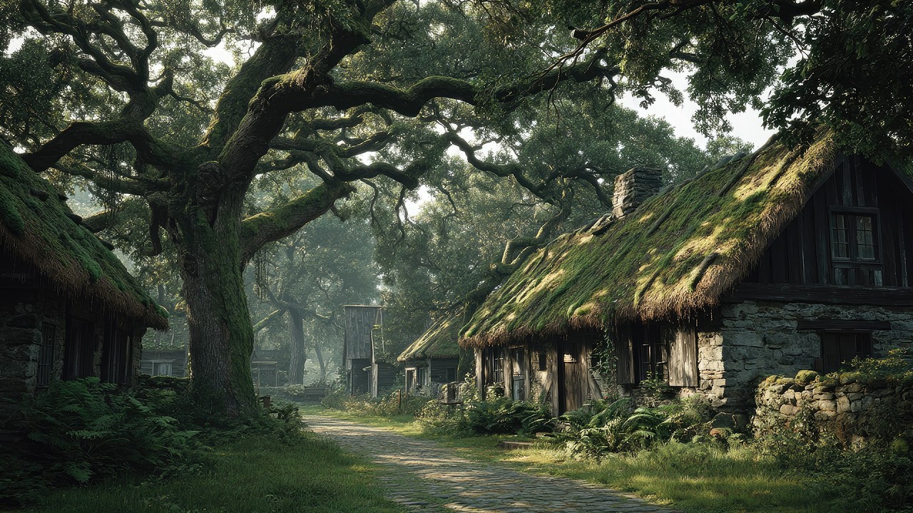🌸 Hidden Forest Village Awakens | Soothing Celtic Fantasy Music for Easter