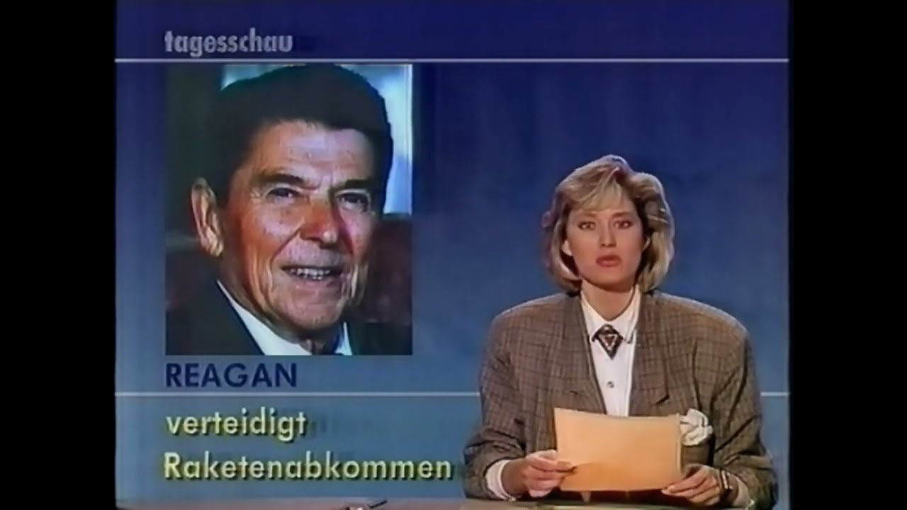 ARD Tagesschau Ellen Arnhold & Sendeschluß 4.12.1987