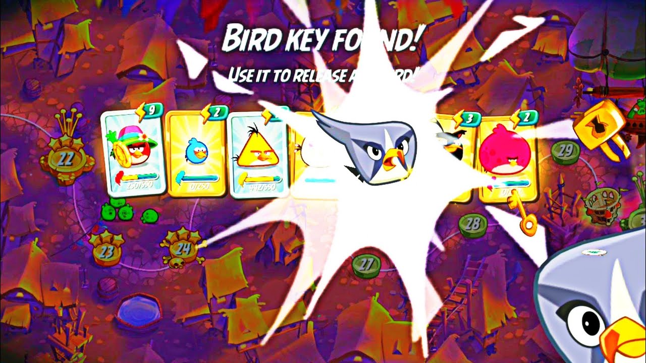 Angry Birds 2 | Got 1 Bird Key | Bird Key Found | Unlocked Silver Bird